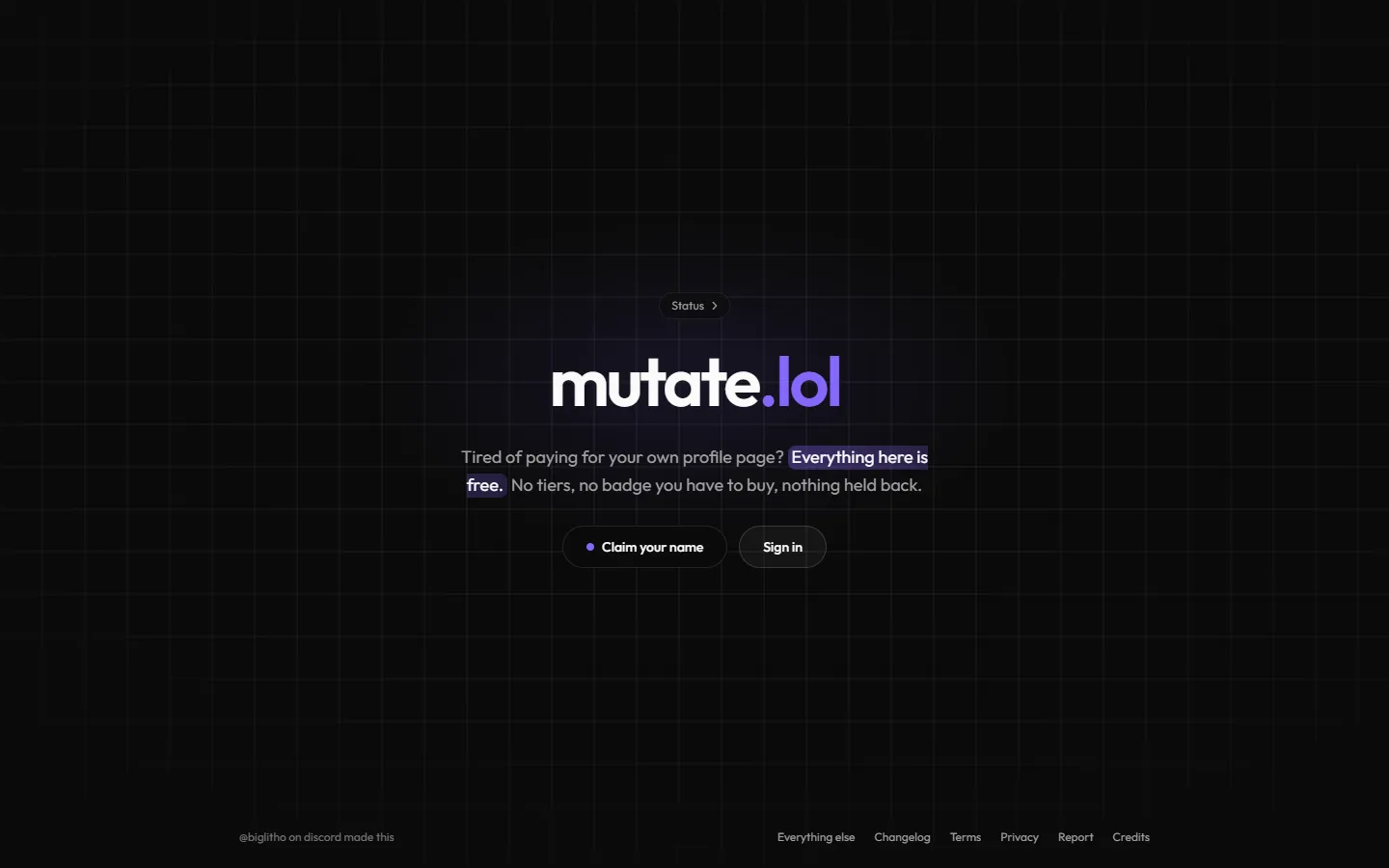 Welcome, mutate.lol, as it looked at fb079bef